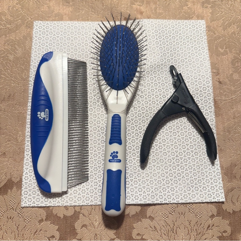 3 Pc Top Paw Pet Grooming Set